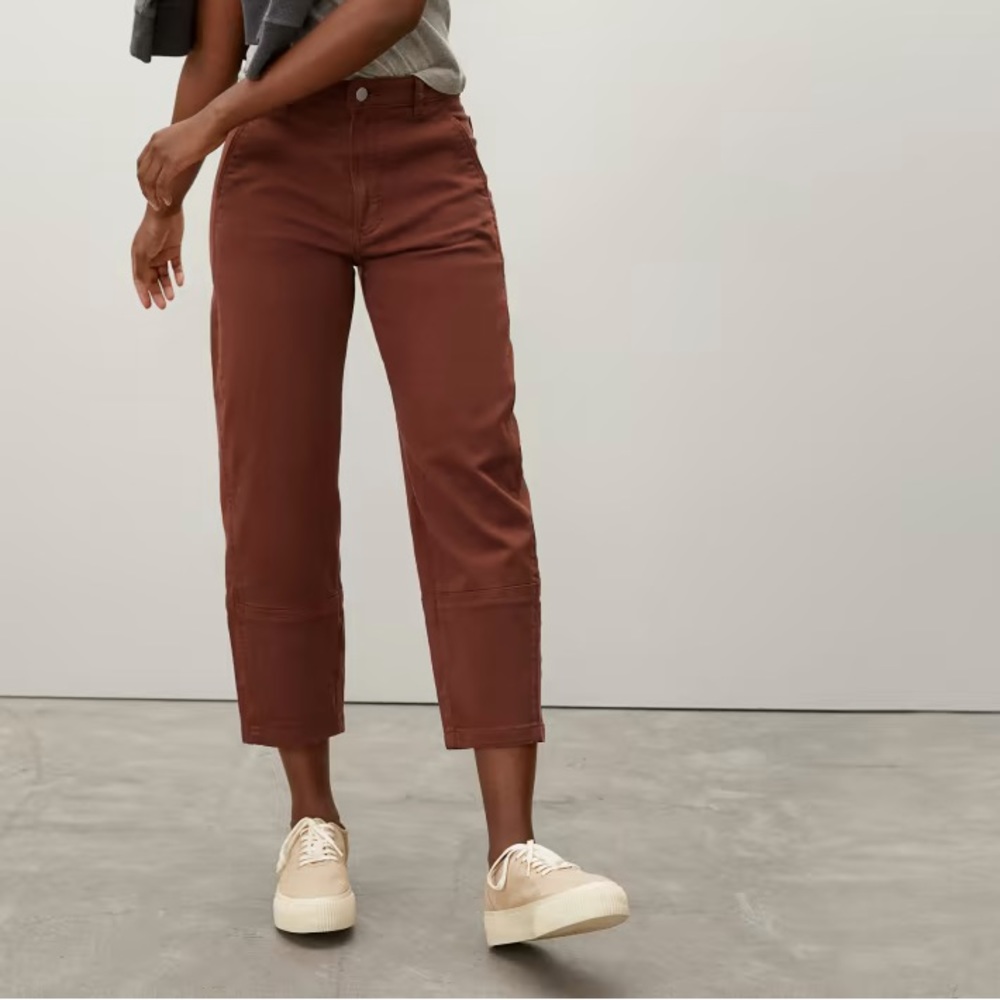 Everlane The Utility Barrel Pant - Rosewood Size 2
